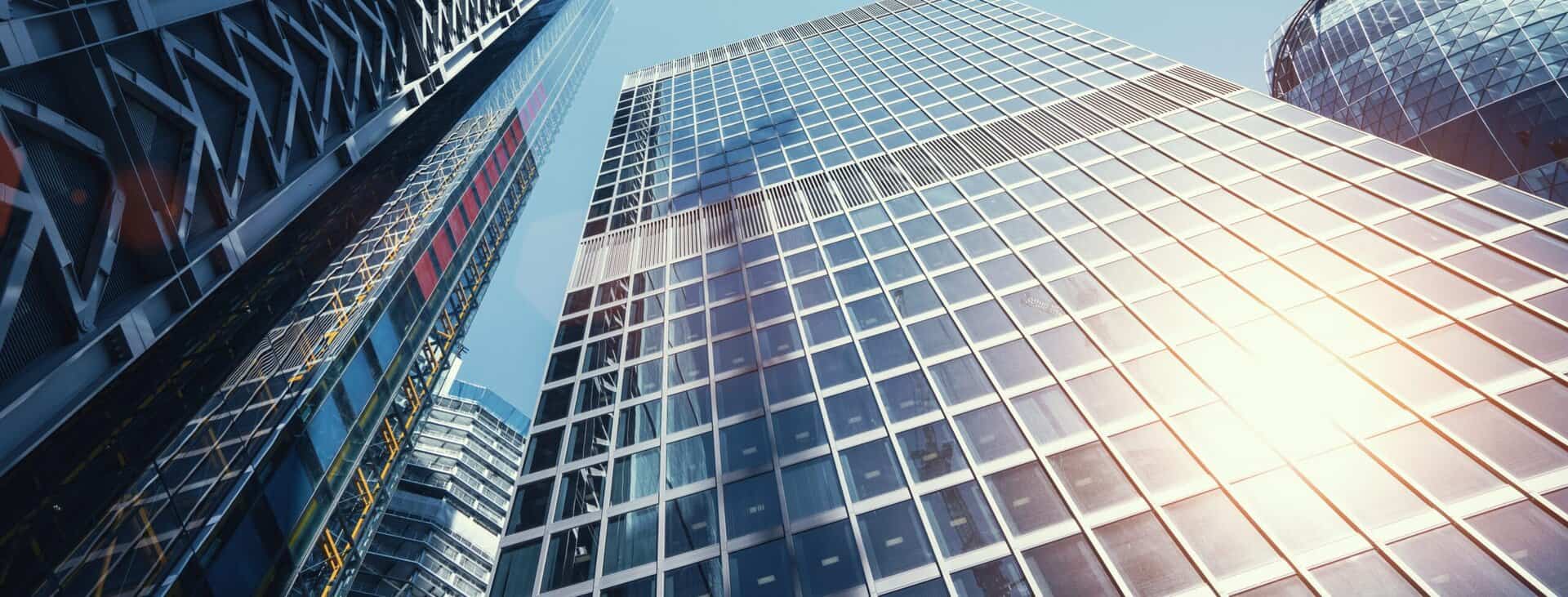 modern office buildings skyscraper in London city